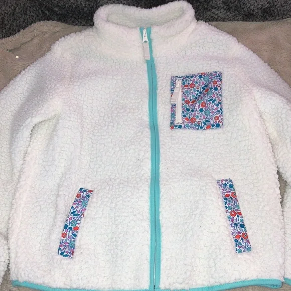 🔹4 for $30 Cat & Jack Sherpa Jacket, Large (10/12) - Picture 2 of 4